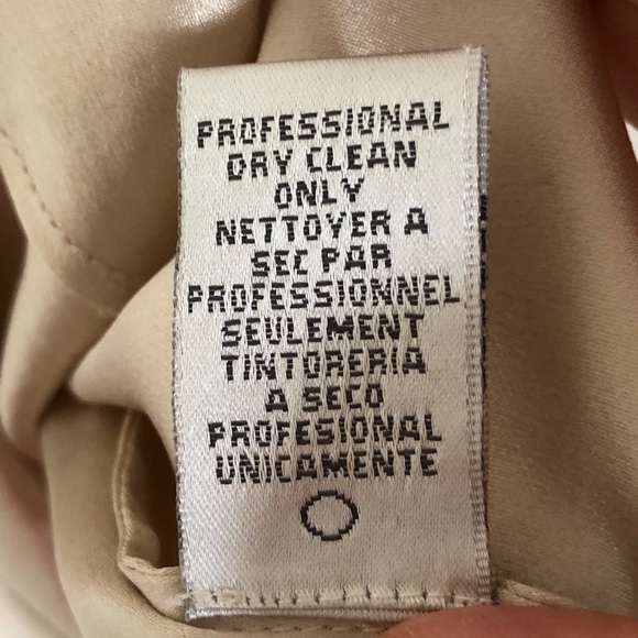 Badgley Mischka silk champagne dress sz. 6 - Picture 8 of 8